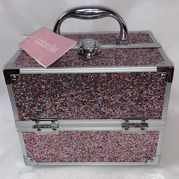 Caboodles Bags Rare Caboodles Adored Glitter 4tray Train Case